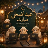 عيد أضحى مبارك 🌙🐑 أعاده الله عليكم بالخير والفرح والرزق والسعادة وكل ع...
