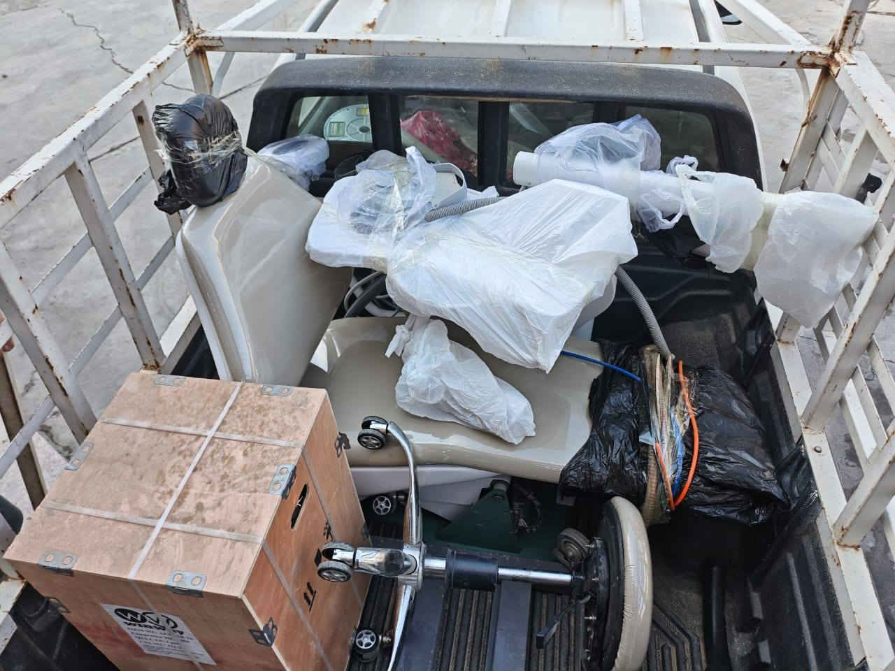 الحمدلله تم تجهيز كرسي  مؤهل نوع  taos  800 

 الف مبروك للطبيب المستفيد

اللهم بارك له في رزقه 

نشكر ثقتكم بمكتب  / الهادي دنت مستعدون 
°نقل عيادات الأسنان داخل وخارج بغداد

°تأهيل/صيانة /فتح /نصب كافة كراسي
الأسنان

بيع وشراء جيرات مستخدمه وجديده 

دوشمة كافة كراسي الأسنان
تخطيط وتأسيس عيادات الأسنان  

*********** / ابو هادي / عنوان بغداد  باب الثالث الجزائر بغداد السياحه
