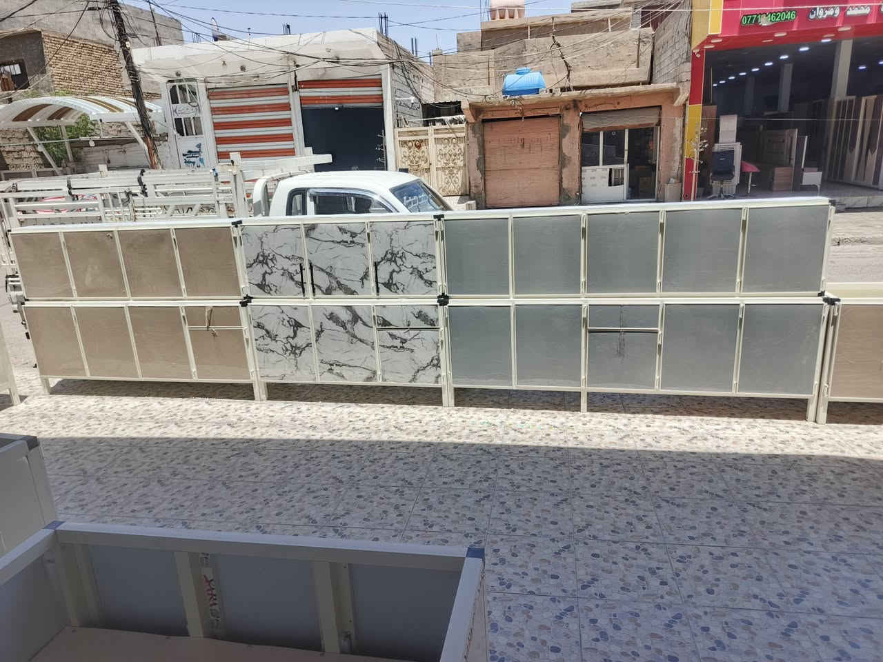 سلام عليكم ورحمت الله وبركاتة تم وصول وجبة جديدة من الكاونترات الجديدة في مزاد اياد ال سعيد الدهلكي  ومتوفر جميع القياسات انشاء الله ومستعدون لشراء جميع الغراض المنزلية المستخدمة العنوان بلدروز شارع المسعودية مقابيل معرض اسطنبول ‏‪***********‬‏
