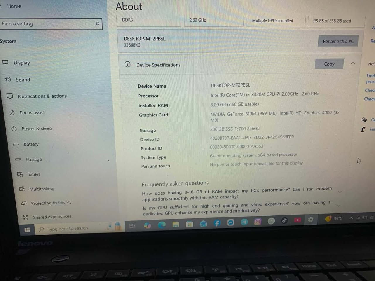 السلام عليكم 
رام 8 
ذاكرة 256
كواري 5 جيل 3
لينوڤة
السعر170بيه مجال بسيط
شراي راسل خاص


**إذا كنت صاحب هذا الإعلان وتريد حذفه لأي سبب، رجاءا أرسل رسالة إلى الدعم الفني**