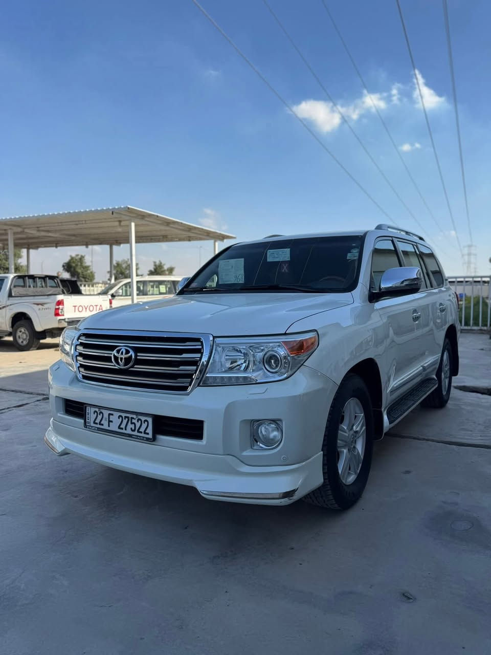 يالله 
سلام عليكم
للبيع لاندكروز(15)ساز ‎
رقم :-اربيل بسمي 
العداد:166الف حقيقي    
المواصفات :-
سلايت 
ثلاجه
مثبت سرعه
تحكم استيرن
8ايرباك
4جام اوتو
حساس امامي خلفي 
كامره خلفي بلادي 
نضام ترحيب بشعار LAND CRUISER
جام امامي بلادي بدون كسر
مرايه شفط
كشن كهربا
فورميكا 
يدات مطعم ابيض استيل بلادي
تبريد مركزي 
اناره جوه كشن بلون ازرك يجي 
تخم تايرات جديد
مرايه فوتو
مرايه خارجي قلاب
كفاله عامه  
زراك لايت
سعرها 420وبيها مجال 
مكان سياره بغداد راشديه 
***********
