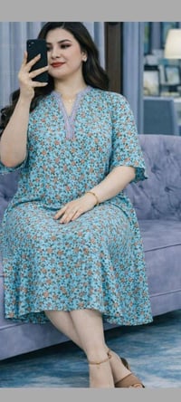 سعر الدرزن 58 الف  ✅ دشداشة قصيرة نسائي صيني   ✅الخامه كشمير  مشجر درج...