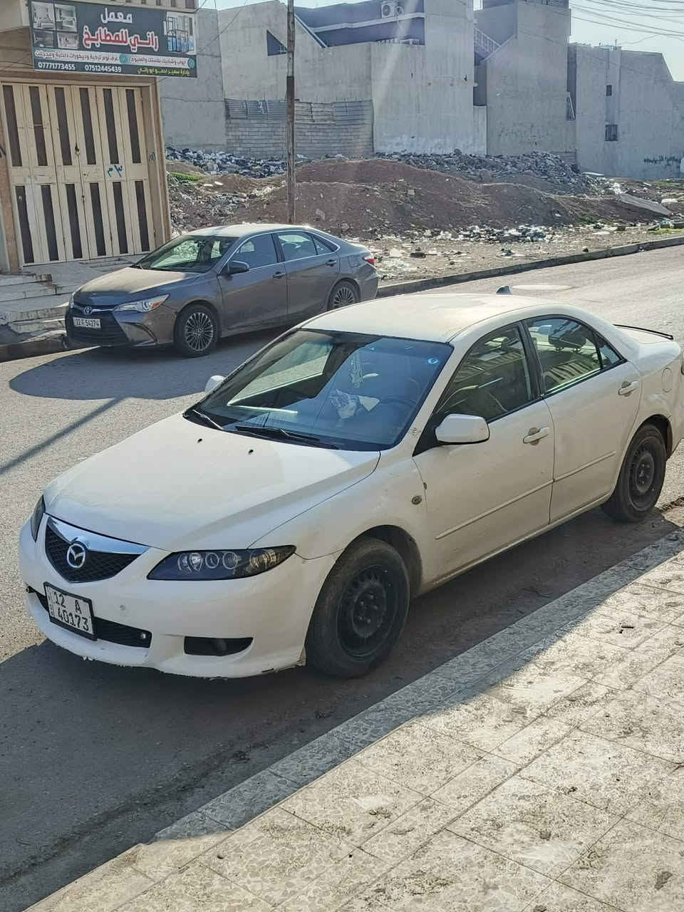 السلام عليكم سيارة مازدا زوم رقم نينوى انكليزي قبل يومين ستلمت الوحات والسنويه الموديل 2006صبغ عام جماليه مكانت معجون بدون دواخل كير توماتيك محرك اثر صرف داخل نضيف طخم جديد تايات جديده كهربايت كله شغله شاشه سماعات سستم كامل السعر 58 وبيها مجال الاستفسار ***********/***********
