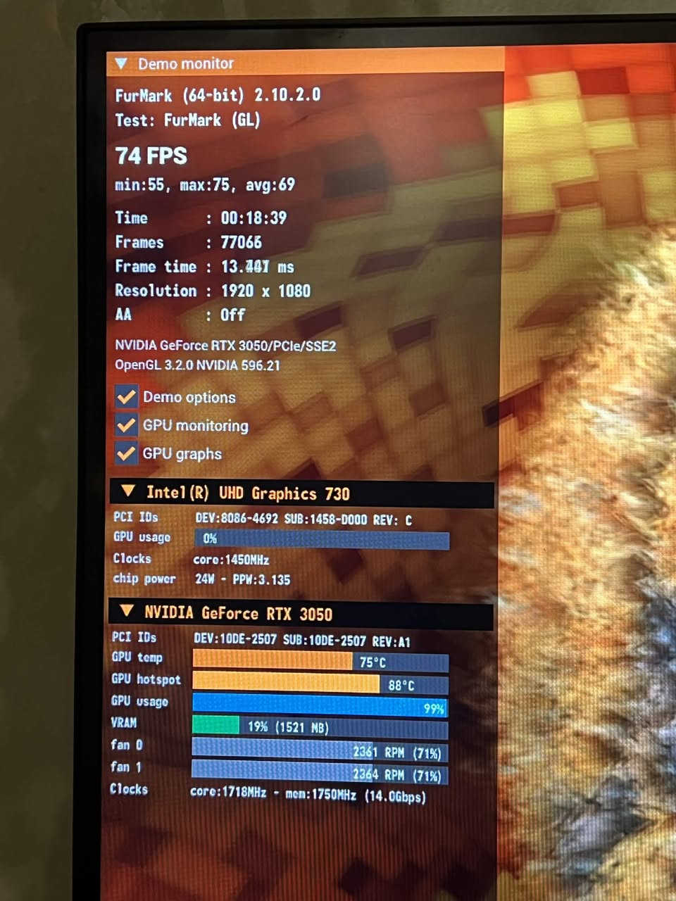 RTX 3050 GHOST OC 8GB GDDR6 للبيع كرت شاشه 

 المكان بغداد منصور تجي و تفحصه او تاخذه وتفحصه على ضمانتك

اختبارات الكرت بالصور 

( الكرت فاتحه ب ايدي ابدله معجون )

السعر : 200 او مراوس ب 2060 و انطيك فرق


**إذا كنت صاحب هذا الإعلان وتريد حذفه لأي سبب، رجاءا أرسل رسالة إلى الدعم الفني**