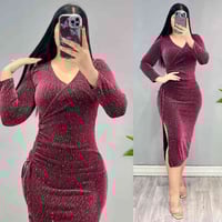 فستان • فري سايز ٥٠-٨٥ كغ • لمعة ستراس