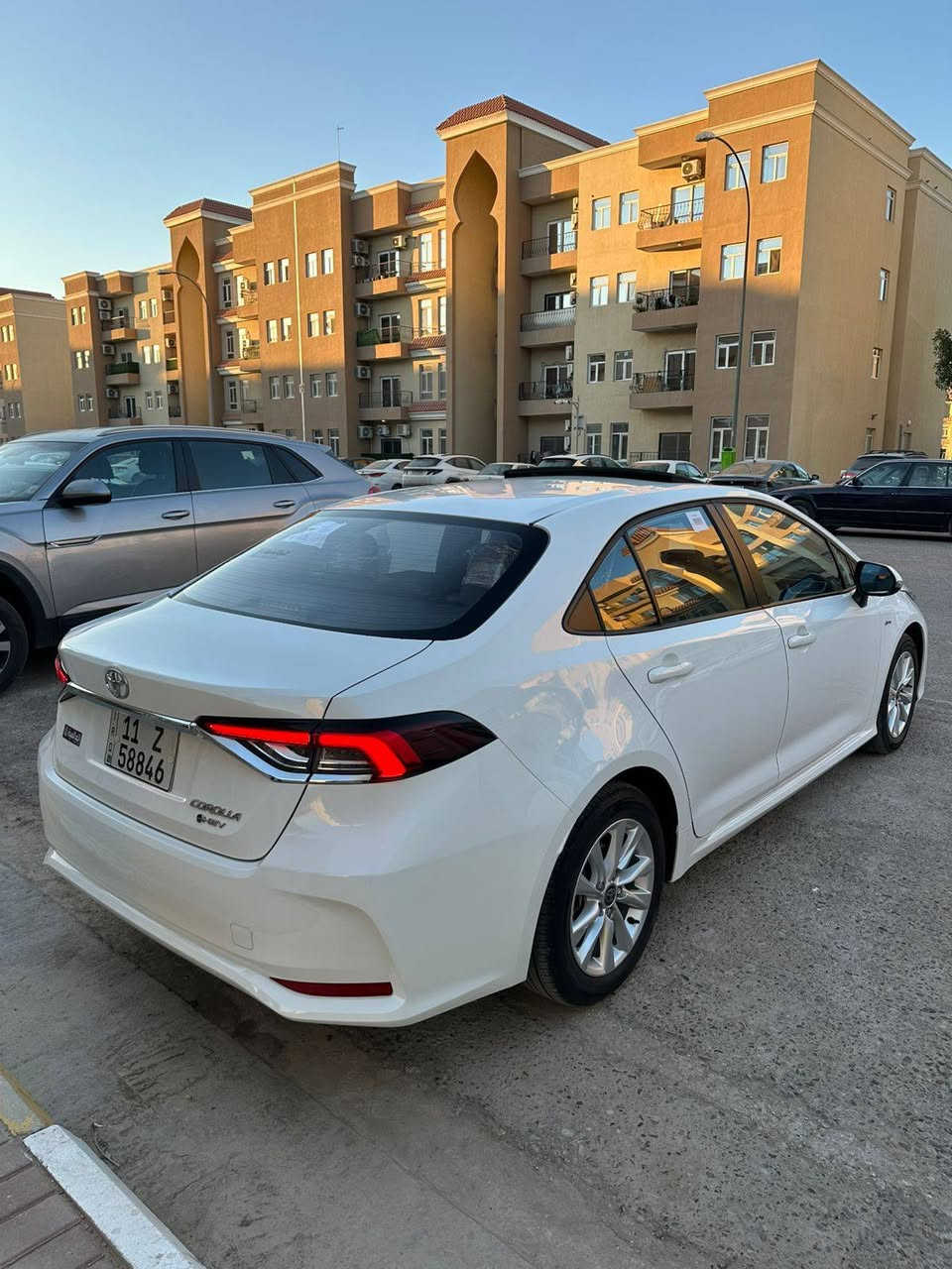 كورلا هايبرد 2024  شكل الخليجي 
ماشية 14 الف سيارة جديدة اخت الزيرو  
باسمي شخصياً 
سلايد رووف 
رادار
 بصمه
دشبول ديجيتال 
كشنات جلد احمر بلادي 
كاميرا دوارة  
تبريد شاشة
قطعتين تبريد
هاند بريك كهرباء 
نظام مانع الانزلاق 
اوتو هولد Auto Hold 
اشارة في المرايا الجانبية
بيها فقط بارد بهلال عله كد شبر ومكحل بكارت باقي كفاله شركه 

مكاني بغداد العامريه او السيديه
سعر 144 وبيها مجال قليل
***********
