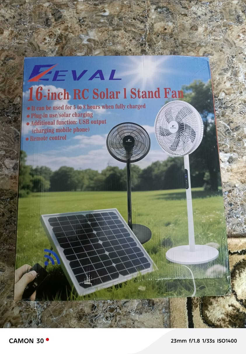 اسلام عليكم يتوفر بنكهة شحن  شحن كهرباء  تحكم ريمون  طاقة شمسية معها لوح 10 متر تكدر تشحن منها يشي تريد حجم 16 سعر 40 ألف شامل توصيل دخل الزعفرانية مجاني ***********
