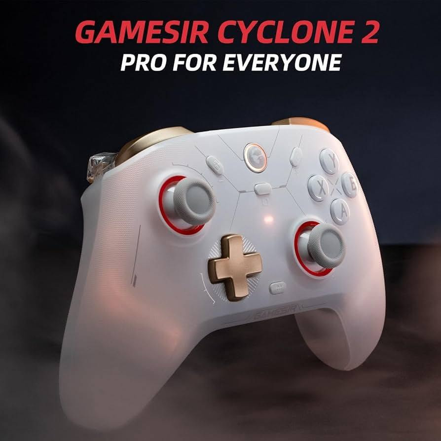 السلام عليكم
يد تحكم GameSir Cyclone 2 البيضاء تتميز بأزرار ذات تأثير هول (Hall Effect) لمنع انحراف العصا.تدعم الاتصال عبر البلوتوث، واللاسلكي 2.4 جيجاهرتز، وسلك USB-C، وتتوافق مع أجهزة الكمبيوتر، وNintendo Switch، وأجهزة الأندرويد وiOS.تشتمل على إضاءة RGB وتصميم مريح، وتوفر سرعة استجابة عالية تصل إلى 1000 هرتز
السعر 60 الف


**إذا كنت صاحب هذا الإعلان وتريد حذفه لأي سبب، رجاءا أرسل رسالة إلى الدعم الفني**