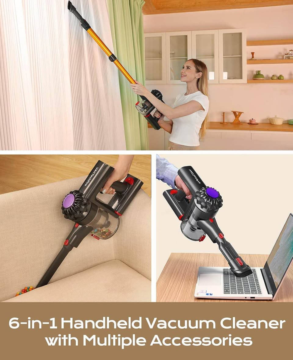VACTechPro Cordless Vacuum Cleaner
گسکی شەحن
توانای هەلمژینی ٣٥٠٠٠PA
٢ هێزی کارکردنی هەیە
مۆتۆری برەشلس و بێدەنگە  
دەمەکەی فلچەی هەیەو ئەسورێت بۆ هەلگرتنی پارچەی بچوک و لایتی روناک کردنەوەی هەیە بۆ بینین پیسیەکان 
چەند دەمێکی جیاوازی لەگەلە بۆ خاوێنکردنەوەی شوێنی جیاواز
نوێیەو بەکارنەهاتوە بێکێشەیە هەموو پارچەکانی لەگەلە بالەی ئەوروپیە
مۆدیل Vactechpro V15
نرخی ٧٥ هەزار،گەیاندنی هەیە رانية, السليمانية


**إذا كنت صاحب هذا الإعلان وتريد حذفه لأي سبب، رجاءا أرسل رسالة إلى الدعم الفني**