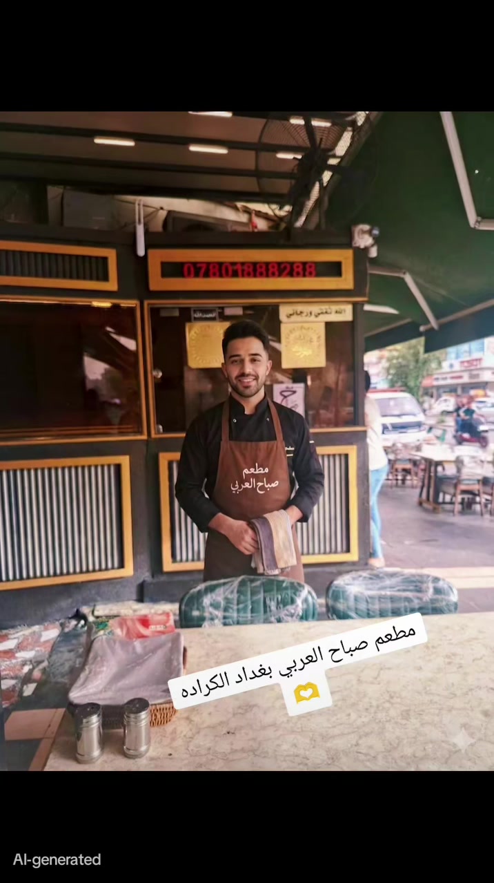 مطعم صباح العربي بغداد الكراده خارج خلف المسرح الوطني


**إذا كنت صاحب هذا الإعلان وتريد حذفه لأي سبب، رجاءا أرسل رسالة إلى الدعم الفني**