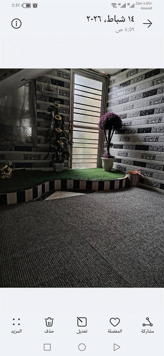 يوجد بيت حديث للبيع
طابوا زراعي
المساحة ٢٠٠
السعر ٨٥
حلة ابي غرق حي ابو اسد
***********
