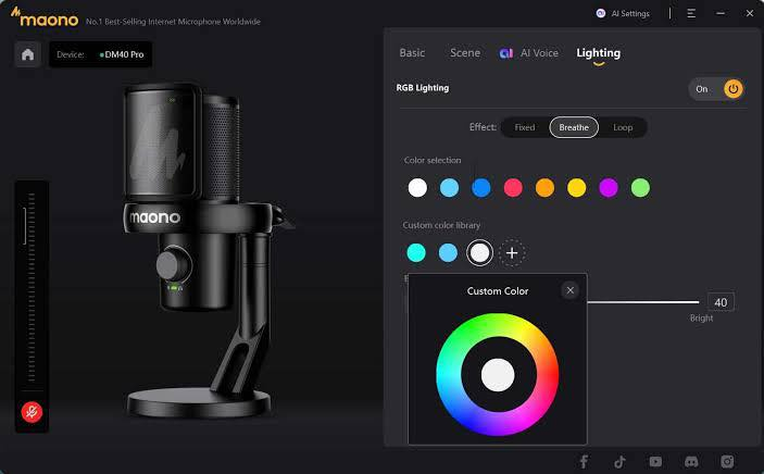 ️🔥 وصل حديثاً – مايك Maono DM40 اللاسلكي 🔥🎙️
تريد صوت نقي واحترافي للبث والألعاب؟
حلّك الأمثل هو Maono DM40 Wireless Condenser 👌

✨ المميزات:
✅ اتصال لاسلكي 2.4GHz بدون تأخير
✅ جودة صوت احترافية Condenser
✅ نمط Cardioid يعزل الضوضاء ويركّز على صوتك
✅ إضاءة RGB أنيقة
✅ زر تحكم بالصوت + زر كتم (Mute)
✅ بطارية مدمجة قابلة للشحن
✅ يشتغل Plug & Play بدون برامج

🎮 مناسب لـ:
بث مباشر – Gaming – بودكاست – تسجيل صوت – اجتماعات أونلاين

💻 متوافق مع:
PC – Laptop – PlayStation

📦 يجي كامل ويه القاعدة والوصلة وجاهز للاستخدام مباشرة

إذا تريد تطوّر صوتك وتخلي بثك احترافي… هذا اختيارك الصح 💯

📩 للحجز والاستفسار راسلنا عالخاص
🚚 توصيل متوفر لجميع المحافظا


**إذا كنت صاحب هذا الإعلان وتريد حذفه لأي سبب، رجاءا أرسل رسالة إلى الدعم الفني**