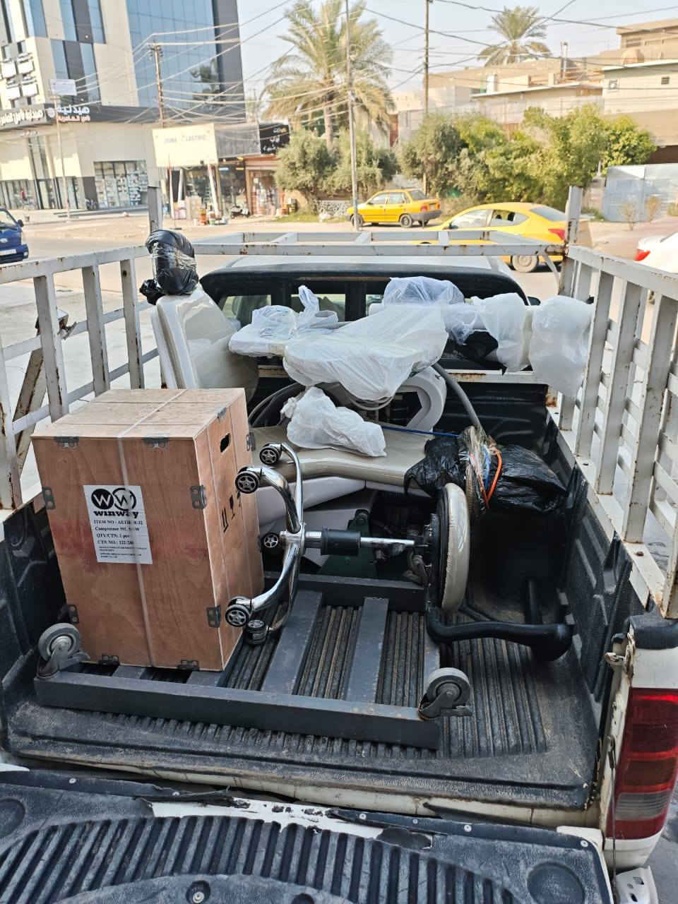 الحمدلله تم تجهيز كرسي  مؤهل نوع  taos  800 

 الف مبروك للطبيب المستفيد

اللهم بارك له في رزقه 

نشكر ثقتكم بمكتب  / الهادي دنت مستعدون 
°نقل عيادات الأسنان داخل وخارج بغداد

°تأهيل/صيانة /فتح /نصب كافة كراسي
الأسنان

بيع وشراء جيرات مستخدمه وجديده 

دوشمة كافة كراسي الأسنان
تخطيط وتأسيس عيادات الأسنان  

*********** / ابو هادي / عنوان بغداد  باب الثالث الجزائر بغداد السياحه
