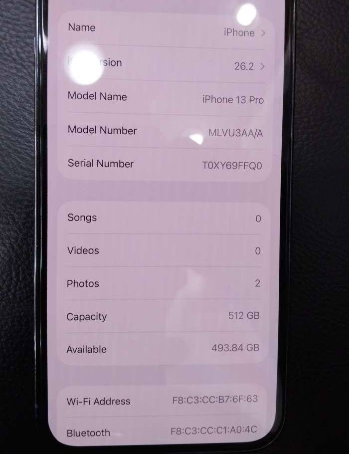 سلام عليكم
ايفون 13برو ماكس 
شرق اوسط جهاز حيل نظيف وجديد 
بطاريه 90
ذاكره 512
كامل مع ملحقاته 
السعر 850000
***********
بصره
