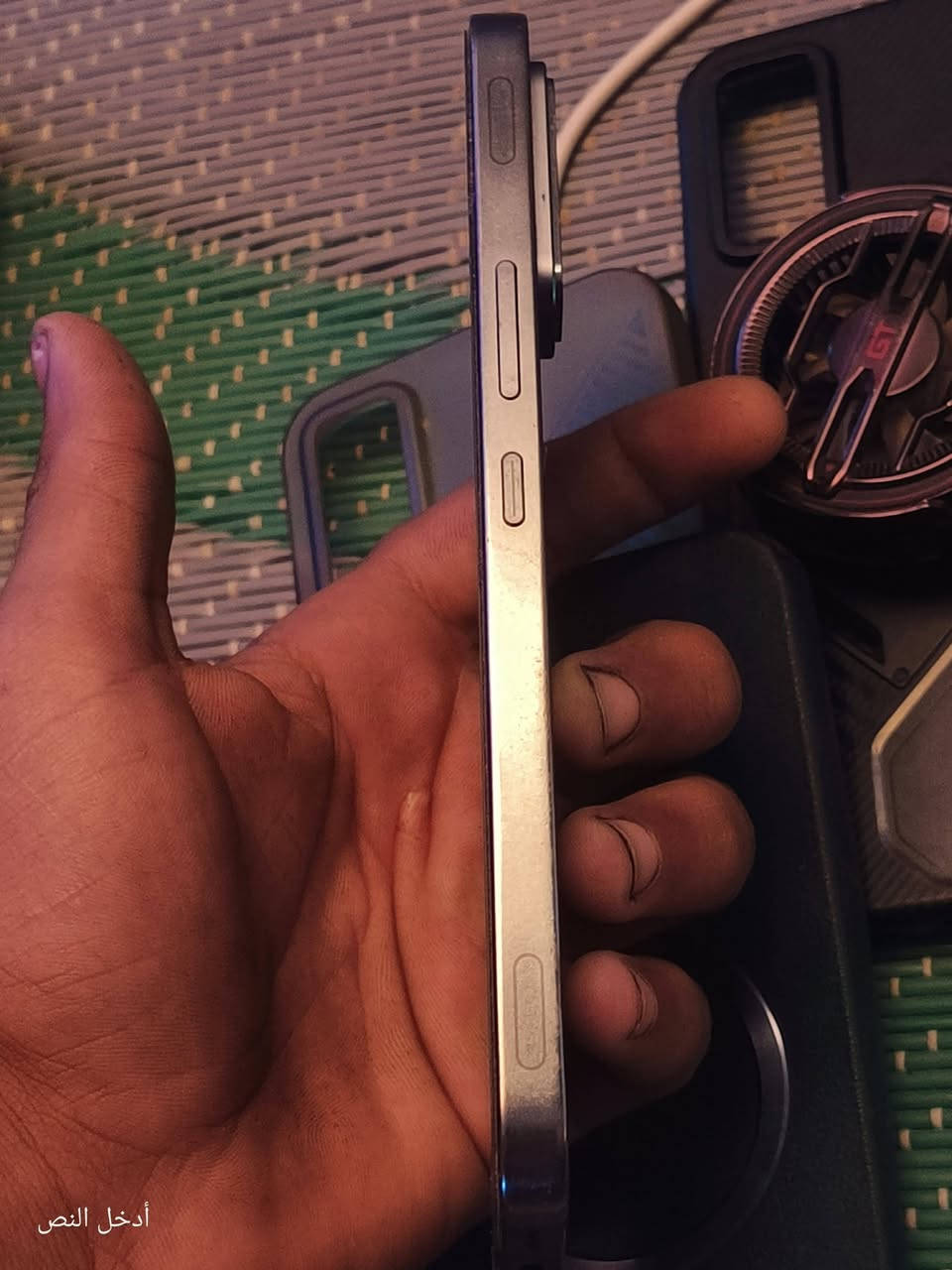 Infinix GT30 Pro
كامل ملحقات باكيت ومبرد وشاحنه وكيبل ووياه 3 كفرات
جهاز فول مواصفات 120فريم بكل العاب تقريبا مابي اي مشكلة
وأكفلك ماداخل تصليح ومابيه اي عطل بطاريته 97 ماتصرف ابد 
مستخدم 4اشهر فقط 
مكاني صلاح. الدين قضاء بلد ناحية يثرب 
ماعندي توصيل 
سعر 365وبيه مجال❤
واتساب موجود ***********
