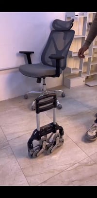 عربانة ألمنيوم • قابلة للطي • عجلات درج ثلاثية