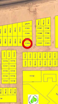 الديوم منطقة الـ7000 • 100م 5×20 • زاوية قطعة 7078