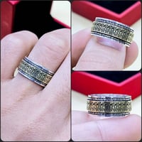 دبلة يمنية • نقش الكبسي • فضة فاخرة
