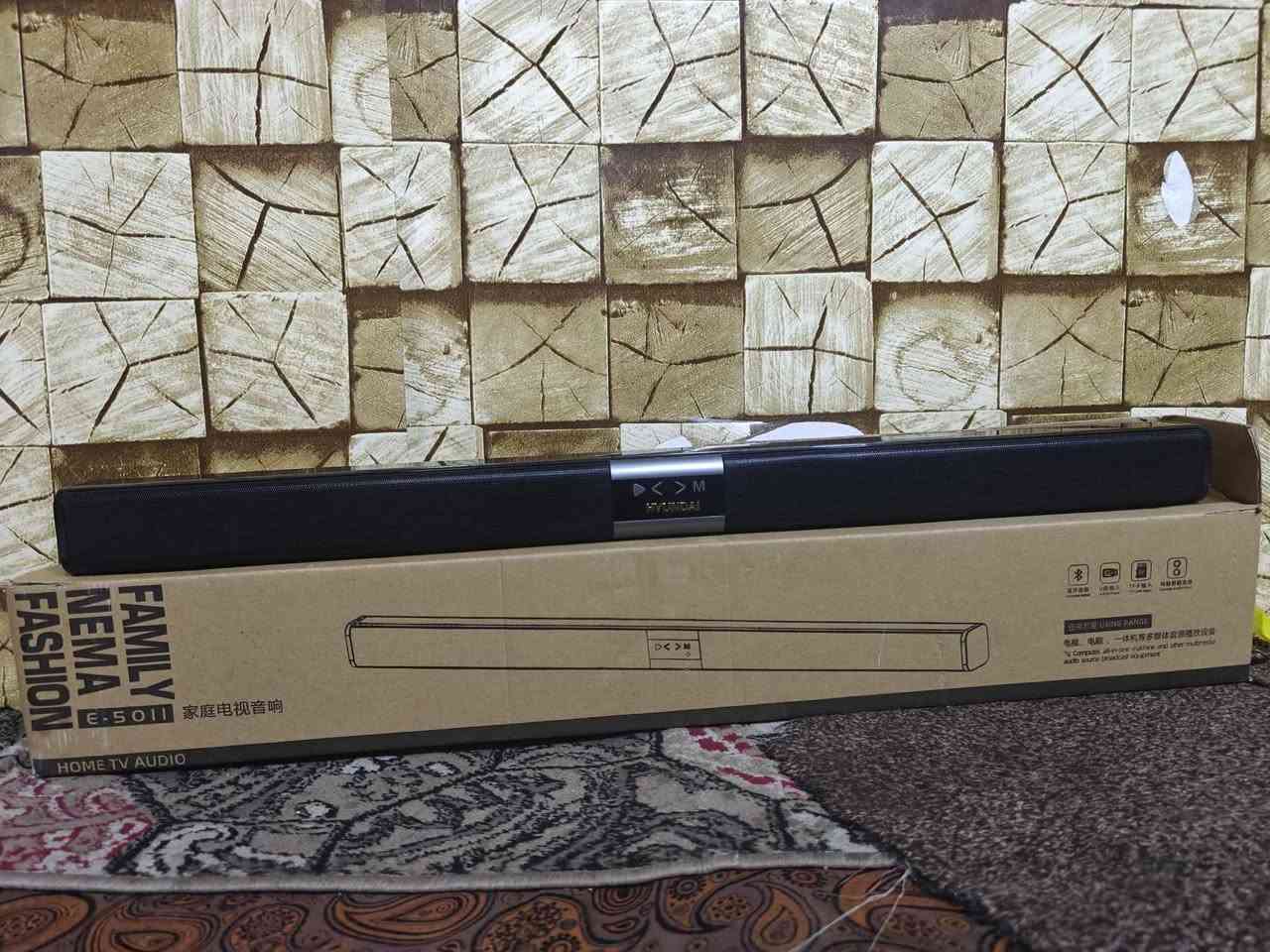 ساوند باڕ شەحن  +بلوتوث+میمۆری+فلاش +ئۆکس+   بۆ تیڤی و بۆ دەرەوەش ئەبێ شەحنەکەی بەرگەی زۆر ئەگرێ  نرخی 35 هەزار
*********** السليمانية, العراق
