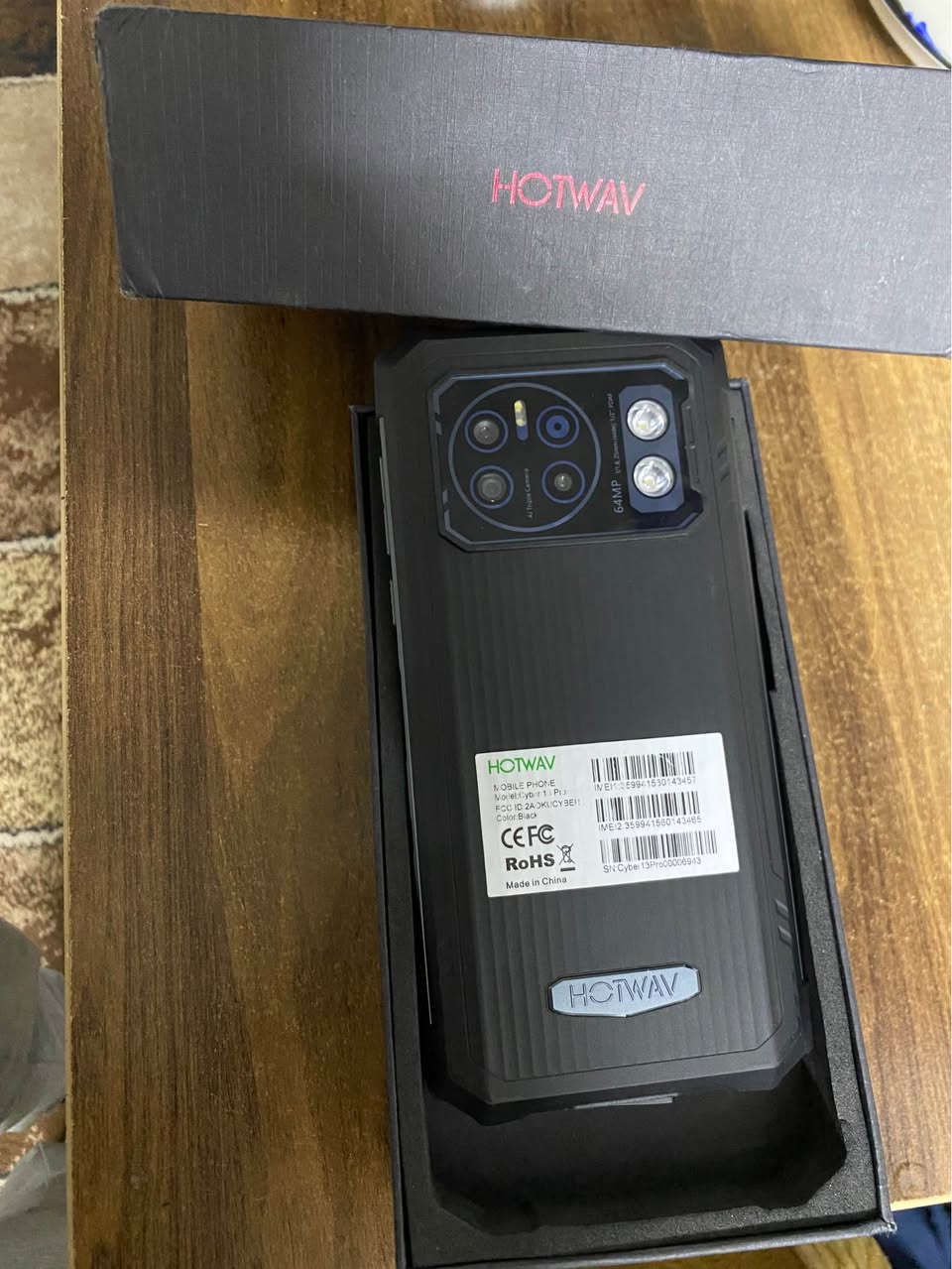 🔥 Hotwav Cyber 13 Pro
بطارية 10800mAh 🔋 تدوم لأيام!
كاميرا 64MP 📸 | ذاكرة 12+256GB 💾
شاشة 6.6" FHD+ | ألوان: أسود - برتقالي
الجهاز المثالي للألعاب.
للبيع فقط 300 الف مكاني بغداد الجديدة 
للتواصل *********** بي واتس آب بغداد, العراق
