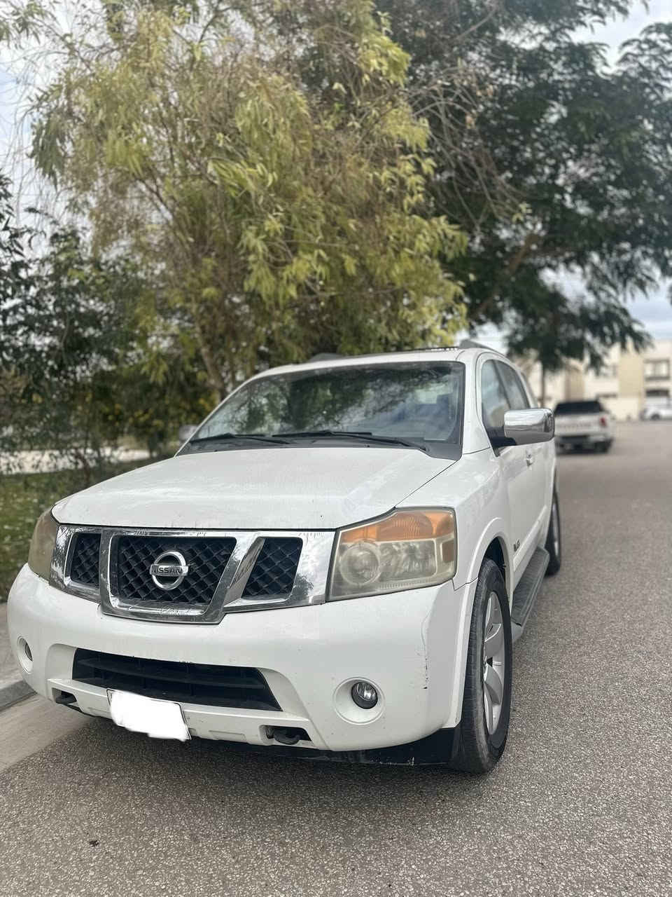 نيسان ارمادا خليجي فئة LE موديل 2009 بدون صبغ رقم قادسية الماني باسمي محرك وكير جدد ( حاوية ) سنوية لغاية 2028 مواصفات LE معروفة 
السعر 135 
مكان السيارة كربلاء المقدسة
***********
