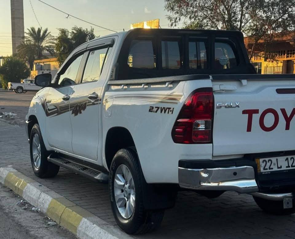 تويوتا بيك اب 2019 سيد نهرو
العلامة الذهبيه 
ماشية 160 الف حقيقي
مكفولة من كلشي
داخل ماروني 
كير اوتماتيك
فور ويل 
تخم تاير
شاشه
محرك 2700
كير محرك على وضع الشركة
رقم اربيل هزه وسنوية جديد 
تحويل مباشر
***********
مكان السيارة فلوجة
