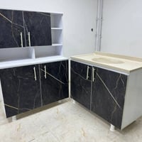 كاونتر MDF • ثلاث قطع • سنك مرمر