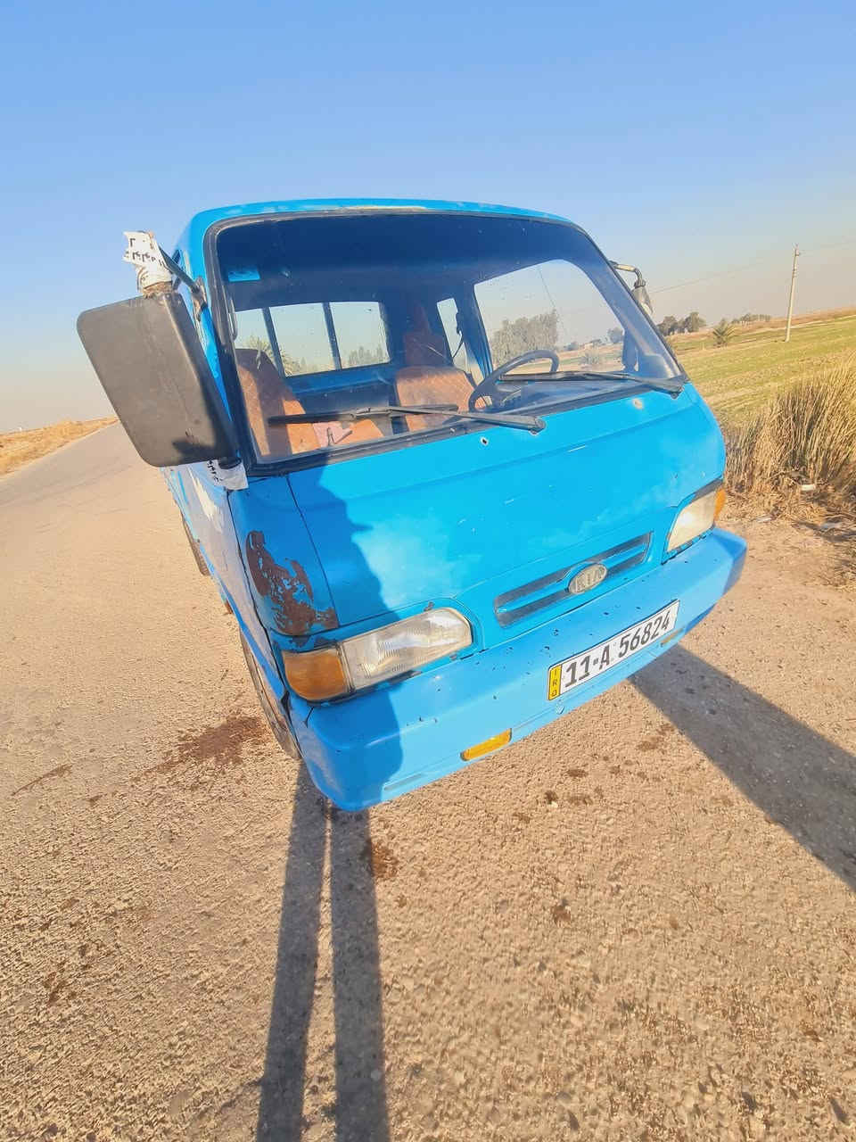 السلام عليكم للبيع كيا حمل موديل 96رقم بغداد دولي بأسمي سعره 58وبيهه مجال قليل مكانهه واسط الصويره ***********
