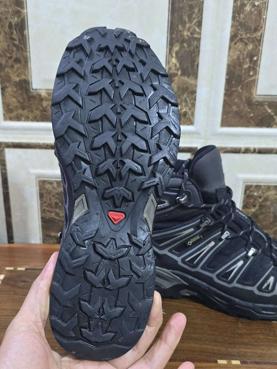 ماركة.  سلمون.    باله.    اصلي 

      نضافه 90بل100. كورتكس ضد الماء 💦

قياس.   40.  طول القدم.  25  سم 

يتوفر توصيل 🚚🚚🚚

حجز واتساب ***********
#بغداد #كركوك #بابل #كربلاء #ناصريه #اربيل #زاخو #سليمانيه #دهوك #موصل #بصره #نجف
