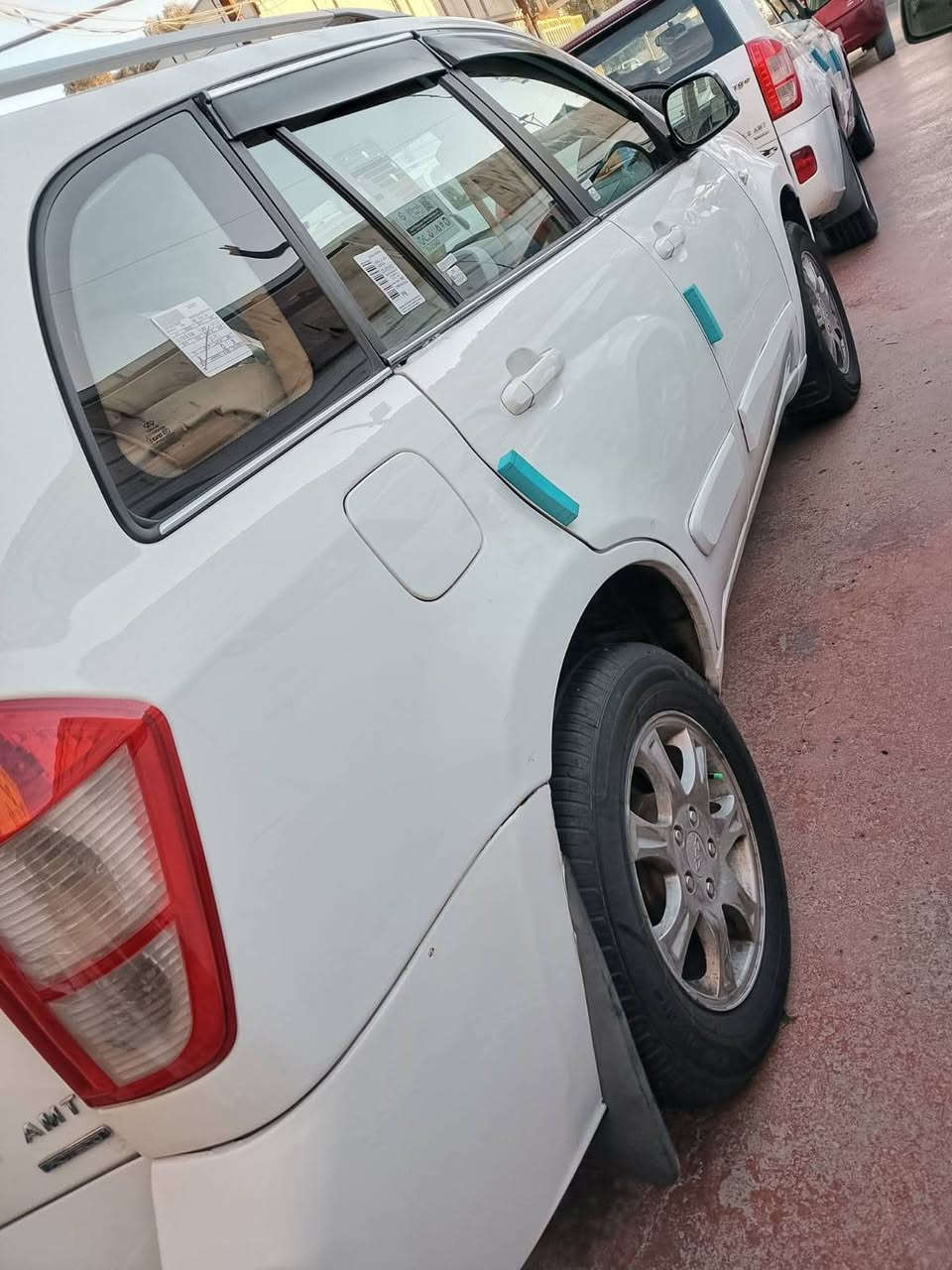 السلام عليكم
تيكو موديل 13 
بي صبغ 3قطع جماليه 
مكفول من الضرب لا تبديل 
كير محرك تبريد مكينه كفاله 
تخم تاير شواصي مكفولات بلادي 
سعار 58بي مجال شي بسيط 
دوخل نظيفه سياره حلو معنا الكمله بل عافيه ياخذها سياره 
رقم بغداد نكليزي سنويا جديد 
العنوان بغداد الحبيبيه نتصل تدلل
***********
ما متوجد على النت شراي نتصل تدلل على
