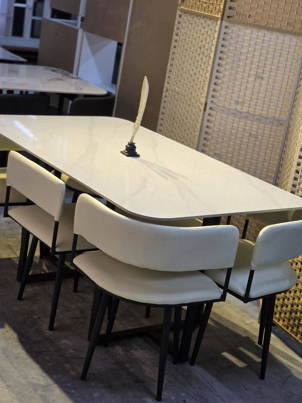 ميز_طعام 4/6 كرسي 
سطح مرمر ملمس ناعم 
ارجل حديد طبغ حراري 
قياس الميز: 6 كراسي 140*80  سم
وقياس 4 كراسي 120*80 سم 
المنشأ تركي الأصلي درجة أولى 
للحجز والاستفسار مراسلة الصفحه🌷
🚛🚛🚛🚛🚛🚛
تتوفر لدينا خدمة توصيل
كافه محافظات العراق


**إذا كنت صاحب هذا الإعلان وتريد حذفه لأي سبب، رجاءا أرسل رسالة إلى الدعم الفني**
