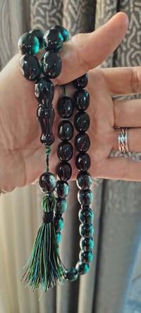 سبحه • سندلوس تركيه • اخضر ١٥×١١،٥٠ ملم
