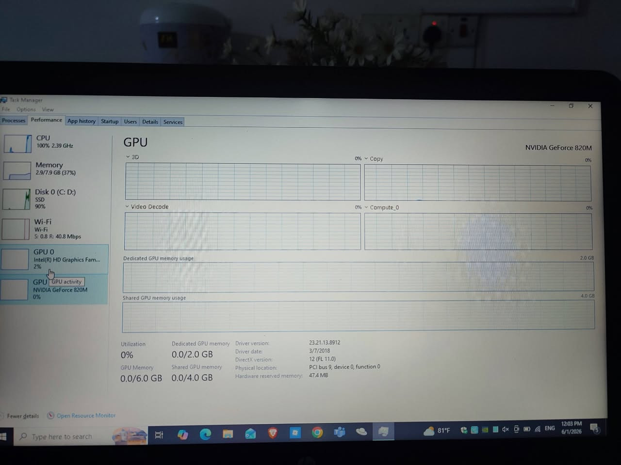 وەسف:
لاپتۆپێکی زۆر خاوێنی براندی HP بۆ فرۆشتن بە شەرت پێ دەدرێت. زۆر گونجاوە بۆ خوێندکاران، ئیشی ئۆفیس، ئینتەرنێت، و یاری سووک. هاردەکەی نوێکراوەتەوە بۆ جۆری SSD خێرا، بۆیە زۆر بە خێرایی کار دەکات و کێشەی هێواشبوونی نییە.
مۆاسەفات:
سی پی یو (CPU): Intel Core i5-4210U @ 1.70GHz تا 2.40GHz
ڕام (RAM): 8 GB DDR3 (بە خێرایی 1600 MHz)
هارد (Storage): 240 GB SSD خێرا (جۆری SPCC)
کارت شاشەی دەرەکی: NVIDIA GeForce 820M (2GB دەرەکی) – زۆر گونجاوە بۆ یاری وەک Roblox و Minecraft و پڕۆگرامی ڕۆژانە
کارت شاشەی ناوخۆیی: Intel HD Graphics Family
سیستەم: Windows 10
باری ئامێرەکە:
کارکردن: ١٠٠٪ بە شەرت، وایفای، کیبۆرد، پۆرتەکان و کامێرا بێ کێشەن.
پاتری: نزیکەی ٣٠ خولەک شەحن ڕادەگرێت (باشترە لەسەر کارەبا بەکاربهێنرێت یان پاتری بگۆڕدرێت).
پاکوخاوێنی: زۆر خاوێنە و شەحنکەرەوەی (شاحنە) ئەسڵی لەگەڵە.
نرخ: 140$ (کەمێک مەجالی تێدایە بەهۆی پاتریەکەیەوە)
شوێن: سلێمانی
پەیوەندی: نامە بنێرە یان پەیوەندی بکە بە ژمارەی ***********
