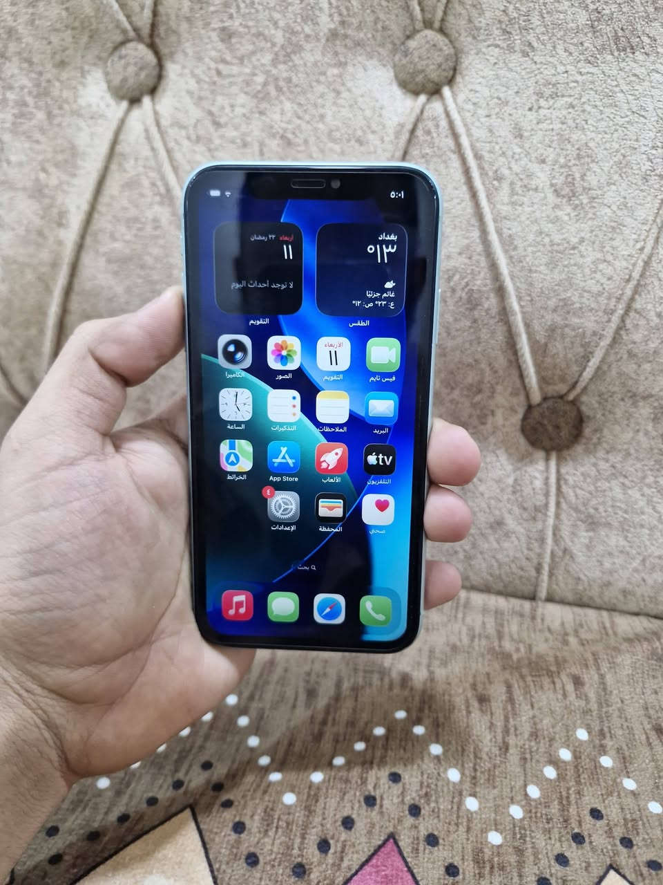 ‏سلام عليكم
iPhone 11 عادي 
بطاريته 100
ذاكرة 64 شاشه اصليه 3 خيارات 

 فقط جهاز كاميراته وكفن بسبب وكعه والضهر مفطور
السعر 170 وبي مجال او مراوس   مكاني بغداد مدينه الصدر 

 متواجد خاص


**إذا كنت صاحب هذا الإعلان وتريد حذفه لأي سبب، رجاءا أرسل رسالة إلى الدعم الفني**