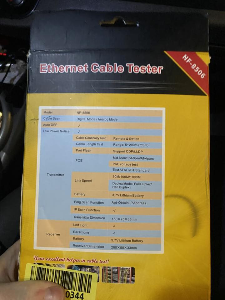 تيستر ايثرنت اصلي قيم واخذه ***********
