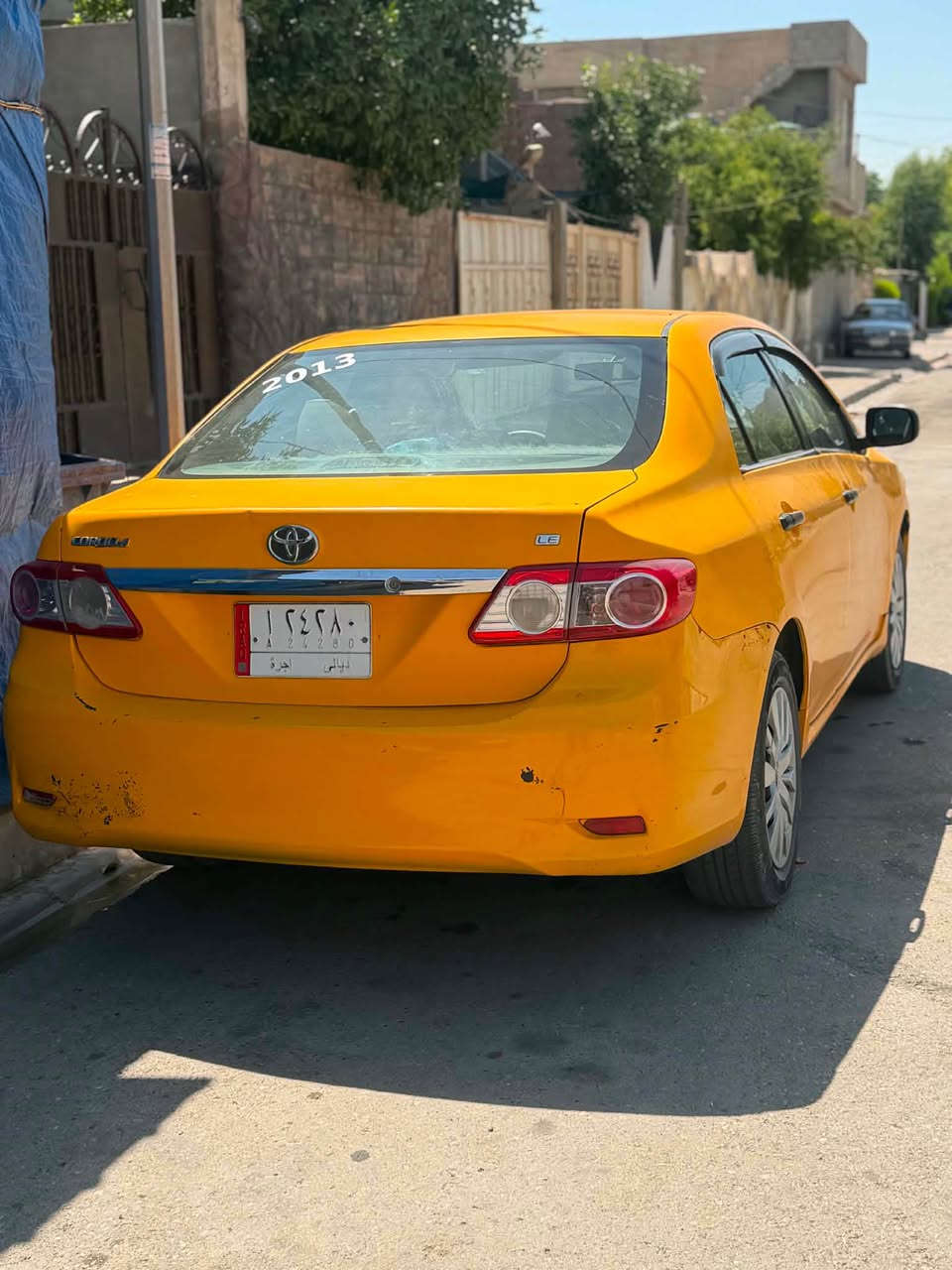 كورلا تكسي ٢٠١٣
مشروع وطني 
شرط تحويل
غاز و بنزين و كوبون بنزين 
سياره شادله محرك ٢٠١٩ جديد 
نقص مابي
جمالغين و بنيد 
و ضخه خلفيه 
*********** كركوك, العراق

