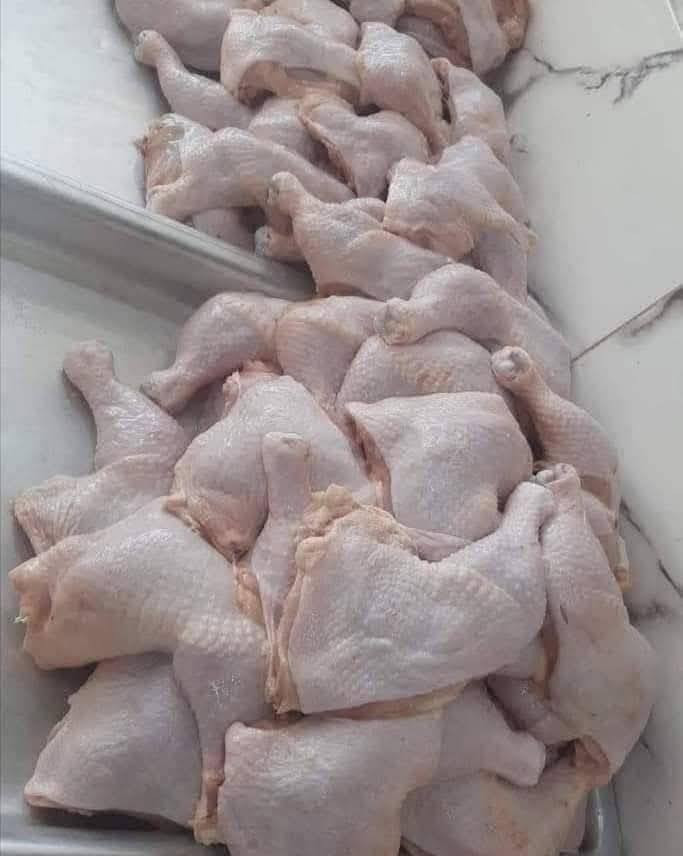 السلام عليكم دجاج ذبح يوم بيومه 

كيلو الافخاذ ب5

كيلو عصى طبل ب8

كيلو صدر بعضم ب5

كيلو صدر مسحب ب8

كيلو اجنحه ب5

كيلو كبد صافي ب5

كيلو صدر مثروم ب8

كيلو تكة متبله ب9

كيلو اجنحه متبله ب6

كيلو حواصل صافي ب4

كيلو ارجل دجاج ب الف

 توصيلنه الفين

رقم لحجز مندوبة رنا البدري

***********
