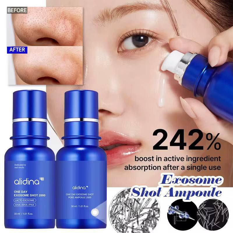 الاصلي والكوري صار متوفر عدنا 💜
#سيروم_ميديكيوب_المكثف💤
Medicube One Day 
Exosome Shot 7500، 
وهو سيروم مكثف لتقليل المسام والعناية بالبشرة. 💙
الفوائد الرئيسية: يقلل المسام بشكل واضح وعميق، وينعم البشرة، ويعزز إشراقها، ويساعد على التحكم في الزيوت الزائدة، ويدعم حاجز البشرة لتحسين المرونة والترطيب. 
المكونات الرئيسية: يحتوي على 7,500 جزء في المليون من مركب الإكسوسوم، وهو مزيج قوي من الببتيدات والأحماض الأمينية والجلوتاثيون والفيتامينات التي تنشط البشرة التالفة. 💙
المكونات المقشرة: يتضمن أحماض ألفا هيدروكسي (AHA) وبيتا هيدروكسي (BHA) وبولي هيدروكسي (PHA) التي تساعد على تقشير البشرة وإزالة خلايا الجلد الميتة. 💤
المنشأ كوريا الأصلي 🇰🇷

للحجز واتس ***********
يوجد توصيل لجميع المحافظات
