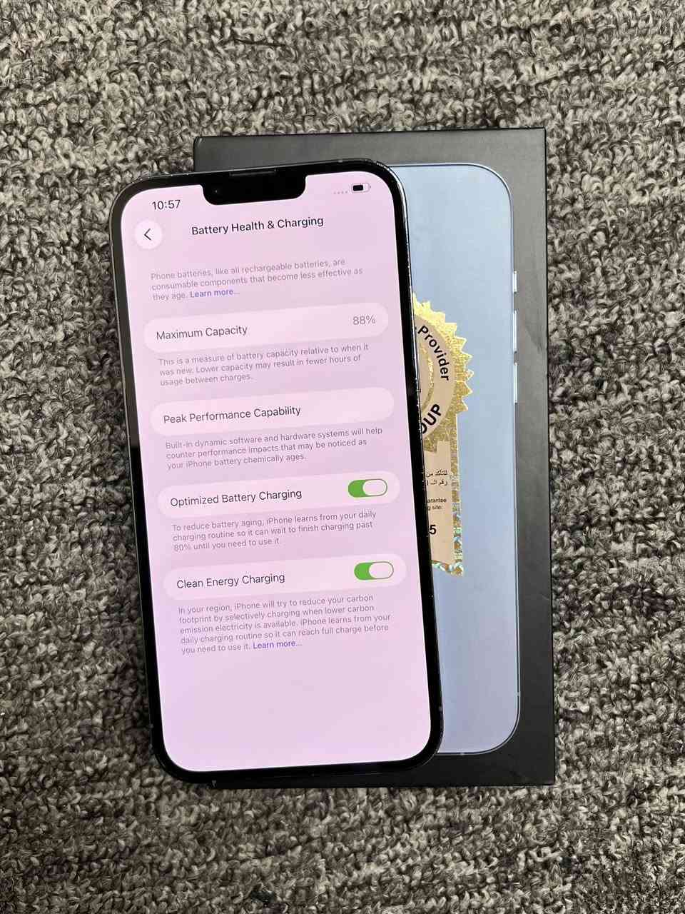 13 برو ماكس لون بحري
ذاكره 256 بطاريه 88 بلادي

عربي شرق اوسط ماستر

مكفوال ع فحص وبي ضمان

السعر 750 الف

مكاني بغداد-الوزيريه

-----------------------------------------------------

الشراي ياخذ سكرين للمنشور ويراسلني واتس فقط

***********
