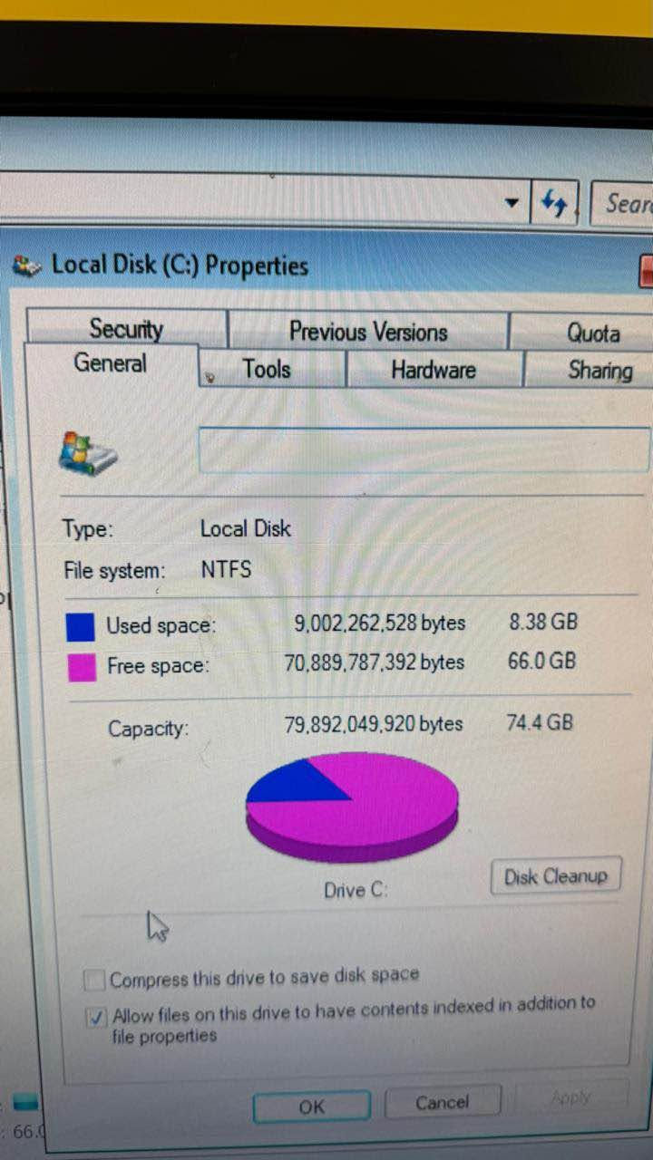 مجموعة حاسبات دسكتوب بنتيوم ٤ 
Dell Obtiplex 210 L Intel(R) Pentium(R) 4 CPU 3.00GHz 2.99 GHz حاسبة بنتيوم ٤
CPU 2.99 GHz 
Ram 512 mb 
Hard drive 75 gigabytes 
Cd rom dvd 
Floppy disk 
WiFi pci 
Mother board Dell 
Systems  windows 7 
مستعمل نظيف جدا وشغال وبيه نظام ويندوز ٧ البصرة, العراق


**إذا كنت صاحب هذا الإعلان وتريد حذفه لأي سبب، رجاءا أرسل رسالة إلى الدعم الفني**