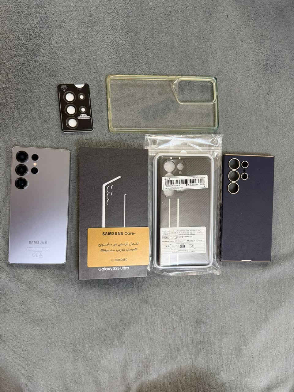 s25 الترا 
ذاكره 256
اللون التيتانيوم 
ابو كارت ضمان الشاشه وبعده بالضمان والوصل موجود 
جهاز جدا نضيف لا  طخه ولا شخط  استخدام قليل  وكل ملحقاته موجوده حته الكيبل الاصلي ويا ومجموعه كفرات ماركات جدد ولاصق عدسات جدد ممستعملات والجهاز عالفحص نفحص وين مايعجبك 
السعر مليون و 150 
مكاني بغداد شارع فلسطين 
اي استفسار واتس 
***********
