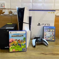 بلايستيشن 5 (PS5) مستعمل للبيع الحالة: شبه جديد  السعة: 1 تيرابايت  مع...