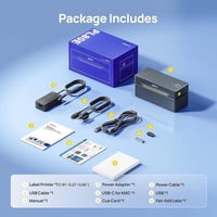 طابعة ملصقات • POLONO PL80E • بلوتوث