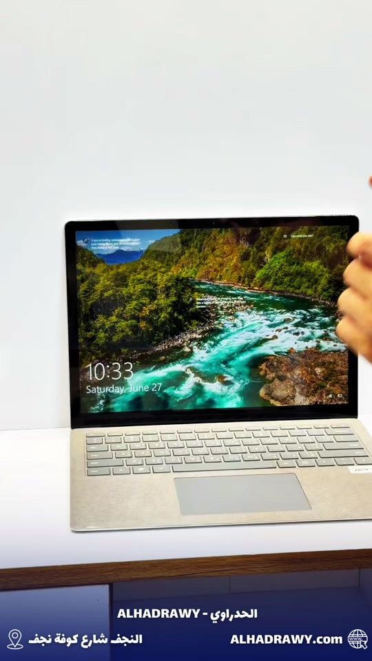 💻 Surface Laptop 4 – Used
 
 ✨ جهاز أنيق وخفيف جداً بمواصفات قوية مناسبة للدراسة، الشغل، التصميم الخفيف والاستخدام اليومي السريع.
 
 🔹 المعالج: Intel Core i7 الجيل 11
 🔹 الرام: 16GB
 🔹 التخزين: SSD 512GB
 🔹 الشاشة: 14.5 إنج 2K IPS Touch
 🔹 شاشة لمس عالية الدقة بألوان ممتازة
 🔹 تصميم Premium وخفيف عملي للحمل والتنقل
 
 🔥 مناسب للطلاب، الموظفين، الأعمال المكتبية، الاجتماعات والاستخدام الاحترافي اليومي.
 
 💰 السعر: 655,000 دينار عراقي
 
 ✅ البيع نقداً وبالأقساط عبر مصرف الرافدين
 🚚 التوصيل داخل النجف وجميع المحافظات + توصيل سريع
 
 📍العنوان:
 النجف – شارع كوفة نجف – مقابل مجمع حيدر الوائلي (معرض الحدراوي)
 
 🌐 الموقع الإلكتروني:
 alhadrawy.net
 
 📱 واتساب للاستفسار: ***********
 
 🛡️ ضمان الجهاز فحص وتجربة كاملة قبل التسليم.
