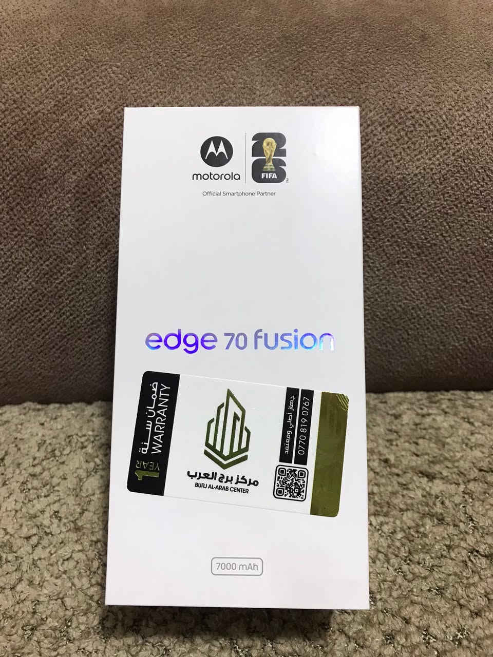 موتورولا ايدج 70 فيوجن
Motorola Edge 70 Fusion
جهاز جديد صار اسبوع مشتري 
ذاكره 256
رام 12
نظافة 100%
العنوان بغداد الكرخ
السعر 450 الف


**إذا كنت صاحب هذا الإعلان وتريد حذفه لأي سبب، رجاءا أرسل رسالة إلى الدعم الفني**
