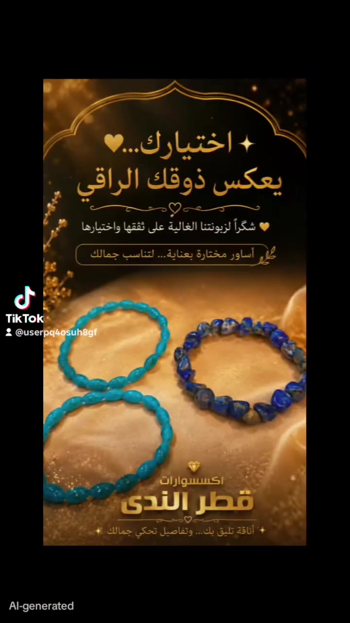 لا شئ يضاهي فخامة قطعة تبعث من قلب الجبال لتزين معصمك 
الأحجار الطبيعية هي الجسور التي تربطنا بجمال الطبيعة . 
 #اكسسوارات - قطر - الندى #أحجار كريمة 
#هدايا #اكسبلور #فضة


**إذا كنت صاحب هذا الإعلان وتريد حذفه لأي سبب، رجاءا أرسل رسالة إلى الدعم الفني**