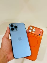 ايفون 13برو ماكس تك شريحه   نموذجMاصلي   بطاريه 94  لون مميز بحري   جه...