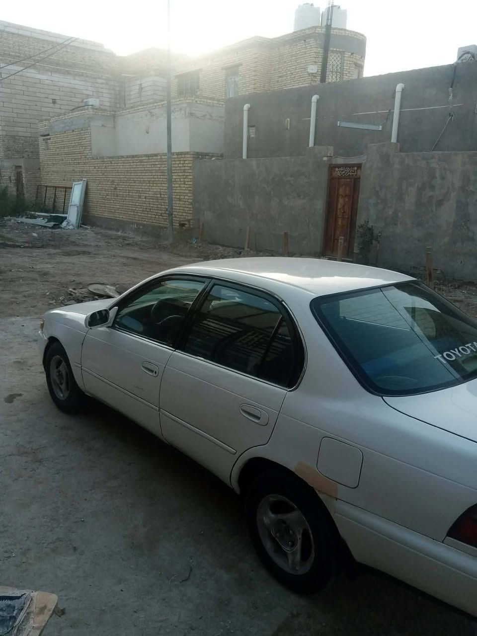 سلام عليكم كورلا للبيع مديل 1994 السيارة مكينه وكير مكفولات باتري جديد حداديه ميه بل  ميه رقم كربلاء الإنكليزي العنوان الناصريه المركز رقم الهاتف ***********
