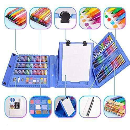 💥💥💥حقيبة الرسم  الاصلي الحجم الكبير 💥💥💥
💥💥حقيبة الألوان 💥💥
حقيبه تحتوي الحقيبة على ٢٠٨ قطعة 
- اقلام تلوين خشبية
- اقلام تلوين باستيل
- اقلام تلوين باستيل نوع اكبر
- اقلام تلوين ماجيك رفيعه
- اقلام تلوين ماجيك كبيرة
- الوان مائية
- فرشاة رسم
- مساحة 
- اوراق للرسم 
- تساند لتثبيت الورقة
- قراصات تثبيت الورقة على الستاند
- مقطاطة اقلام
- مسطرة
- قلم رصاص 
اضافة الى مظهرها المميز 
متوفرة باللونين الوردي والازرق

🚘 يوجد خدمة توصيل لجميع محافظات العراق  🚘


**إذا كنت صاحب هذا الإعلان وتريد حذفه لأي سبب، رجاءا أرسل رسالة إلى الدعم الفني**