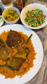 ‏❤️‍🔥🐟 وينهم عشاق الاسماك المقلية 🥰 والقرمشة والنكهة يلي تخليك تذوب 🐟🤤...